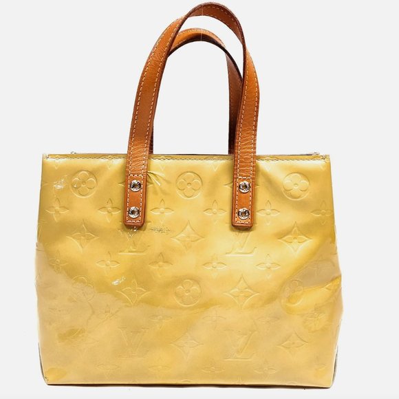 Louis Vuitton LV Reade PM Yellow Vernis Handbag- Vintage EUC - Picture 1 of 16